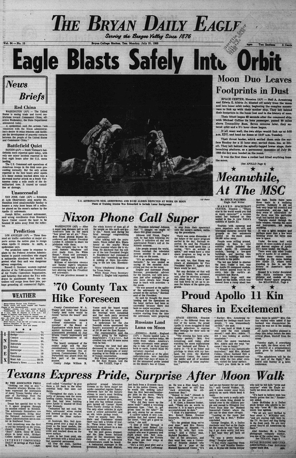 The Eagle Archives: July 21, 1969